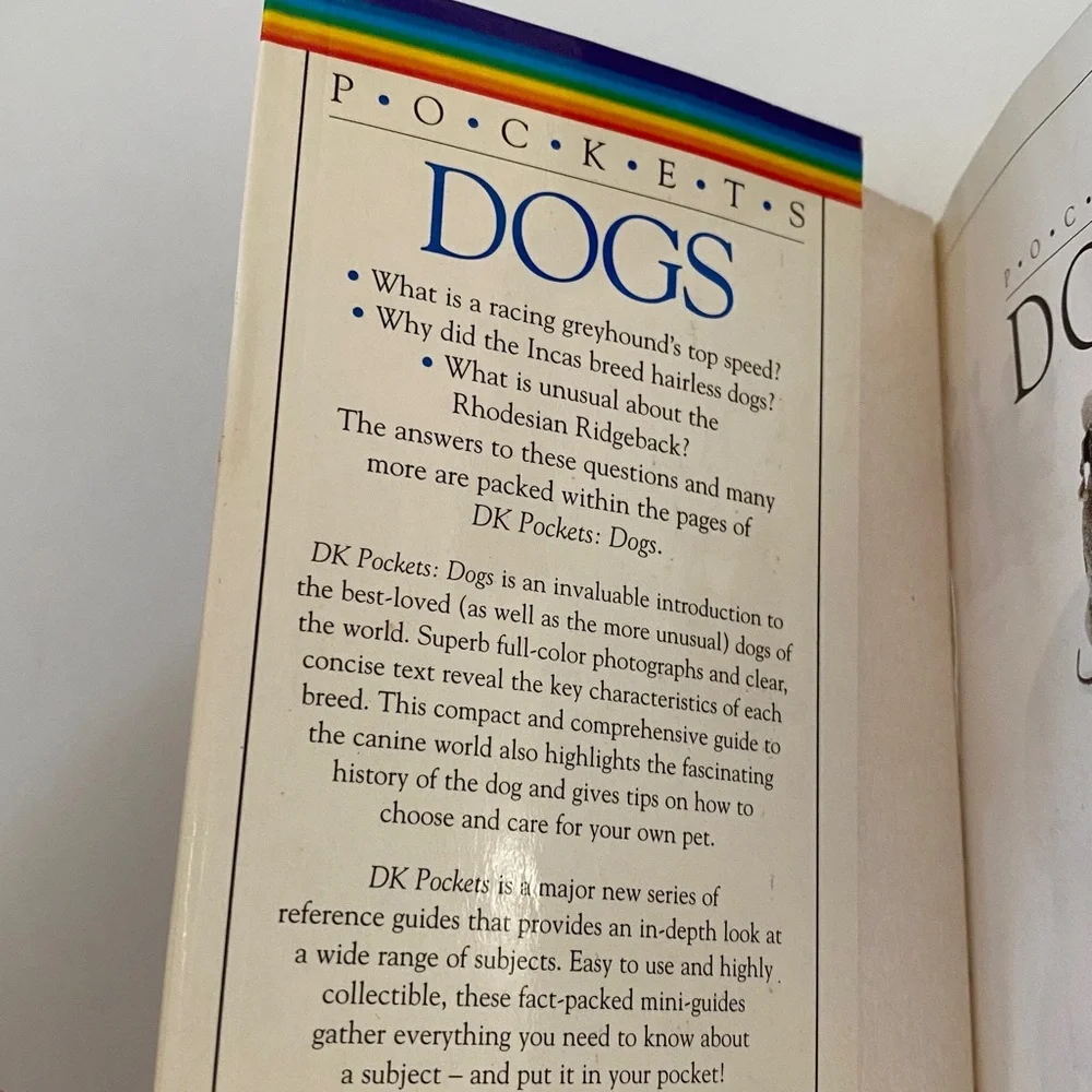 🏷️Pockets Dogs Book — White Cover